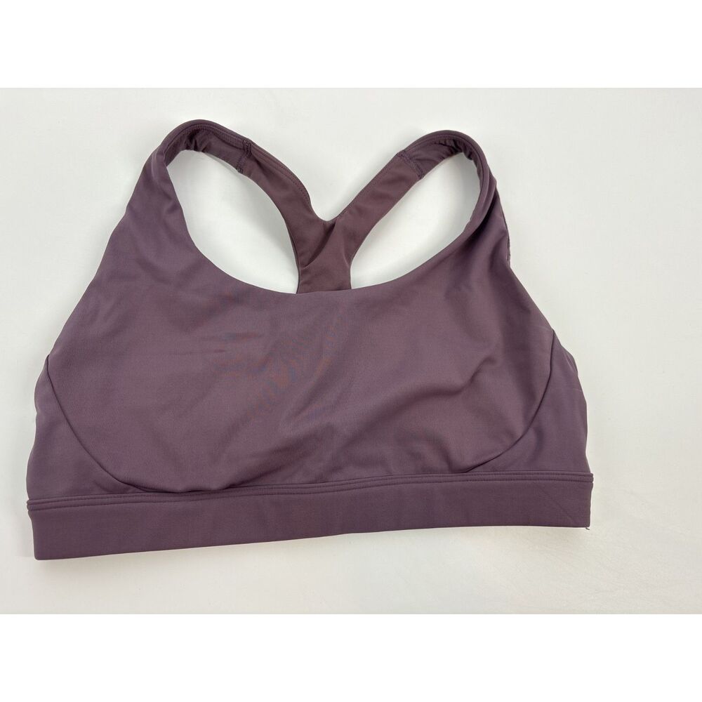 Purple Athleta racerback Sports Bra | Medium Support Activewear Workout Gym Bra
